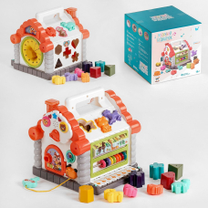 Розвивальний дитячий Будиночок 16180 WToys, підсвітка, звуки, 8 пісень, сортер, рахунки