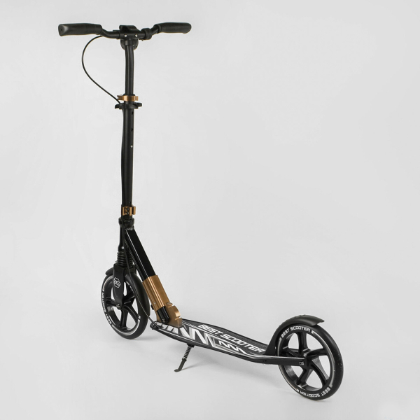 Дитячий самокат двоколісний алюмінієвий з фарою Best Scooter 14268