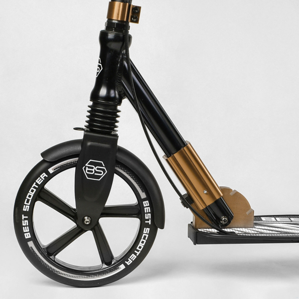 Дитячий самокат двоколісний алюмінієвий з фарою Best Scooter 14268