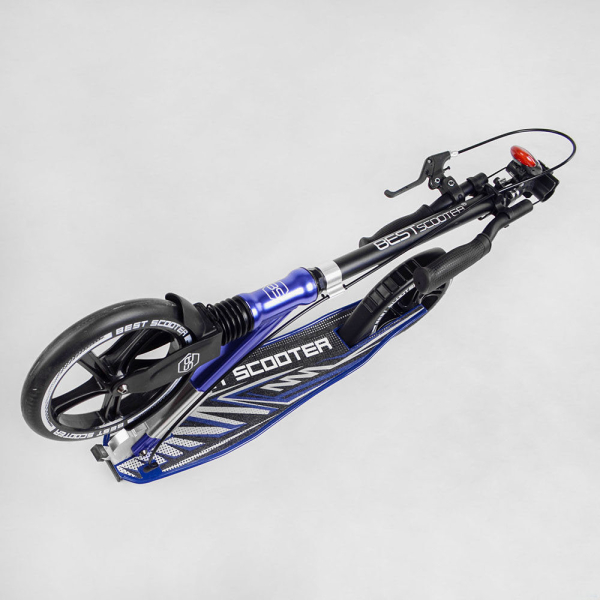 Дитячий самокат двоколісний алюмінієвий з фарою Best Scooter 49804
