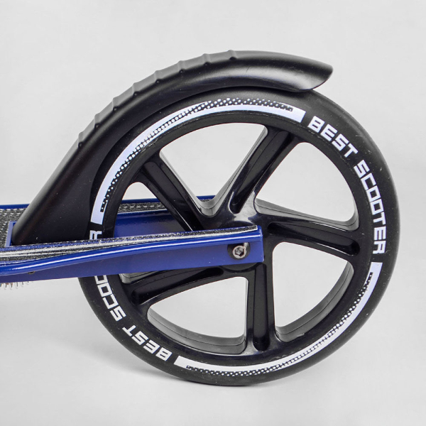 Дитячий самокат двоколісний алюмінієвий з фарою Best Scooter 49804