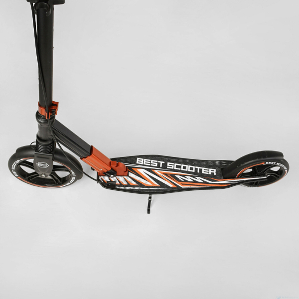 Дитячий самокат двоколісний алюмінієвий з фарою Best Scooter 79740
