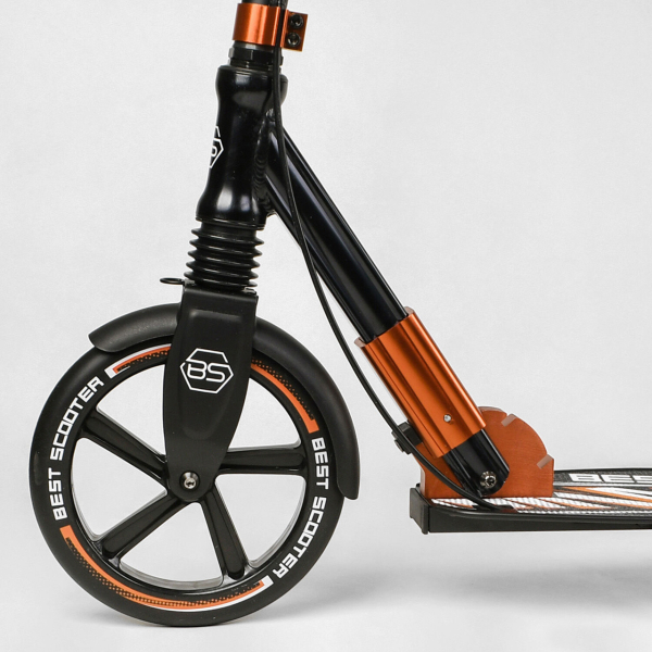 Дитячий самокат двоколісний алюмінієвий з фарою Best Scooter 79740