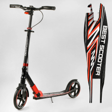 Дитячий самокат двоколісний алюмінієвий з фарою Best Scooter 10304