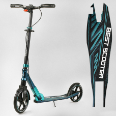 Дитячий самокат двоколісний алюмінієвий з фарою Best Scooter 43685