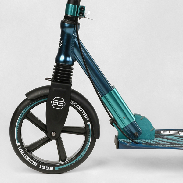 Дитячий самокат двоколісний алюмінієвий з фарою Best Scooter 43685