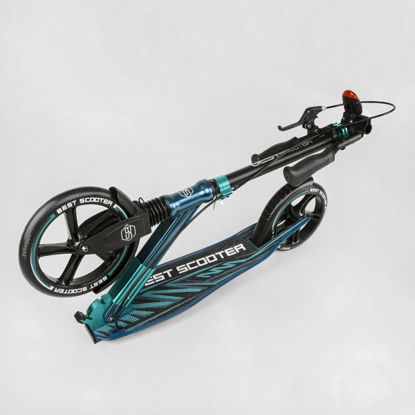 Дитячий самокат двоколісний алюмінієвий з фарою Best Scooter 43685