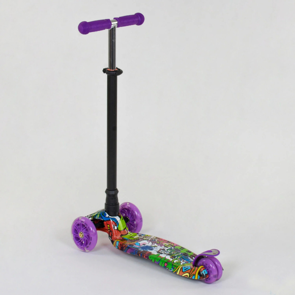 Детский трехколесный самокат пластиковый Best Scooter MAXI А 24646 / 779-1390