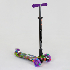 Детский трехколесный самокат пластиковый Best Scooter MAXI А 24646 / 779-1390