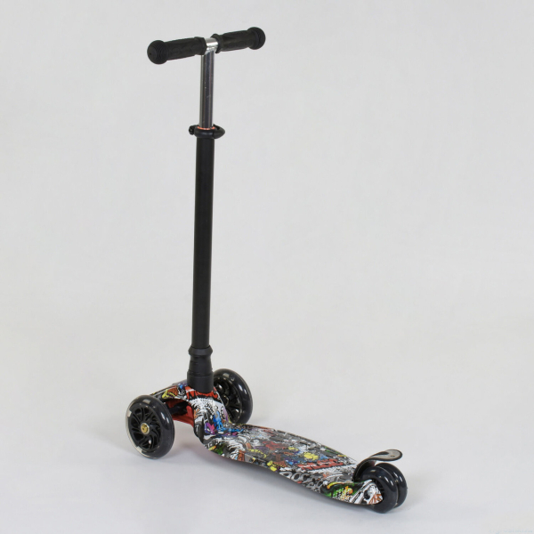 Дитячий триколісний самокат з колесами, що світяться Best Scooter MAXI А 24642 / 779-1386