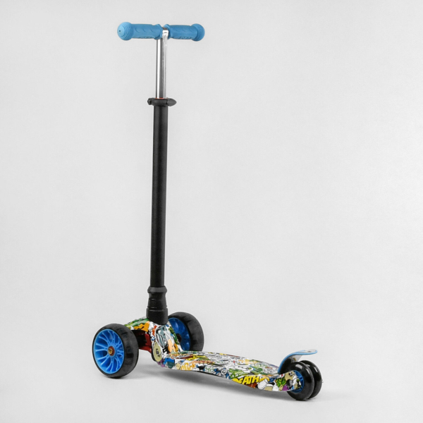 Детский трехколесный самокат с светящимися колесами Best Scooter MAXI S - 11901