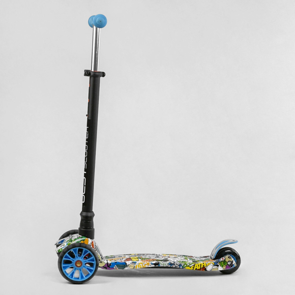Детский трехколесный самокат с светящимися колесами Best Scooter MAXI S - 11901