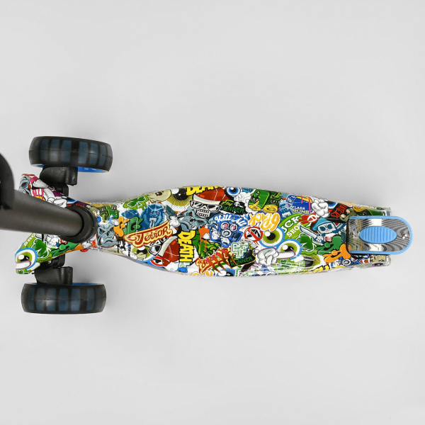 Детский трехколесный самокат с светящимися колесами Best Scooter MAXI S - 11901