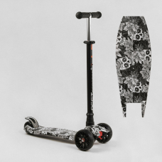 Дитячий триколісний самокат з колесами, що світяться Best Scooter MAXI S - 12208