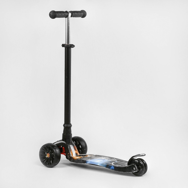 Детский трехколесный самокат с светящимися колесами Best Scooter MAXI S - 10743