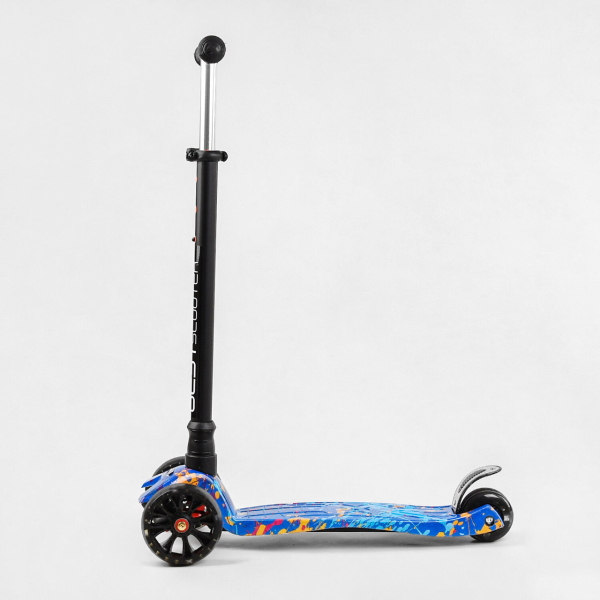 Трехколесный детский самокат с светящимися колесами Best Scooter MAXI S - 12107