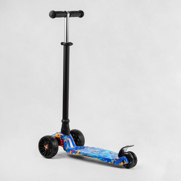 Трехколесный детский самокат с светящимися колесами Best Scooter MAXI S - 12107
