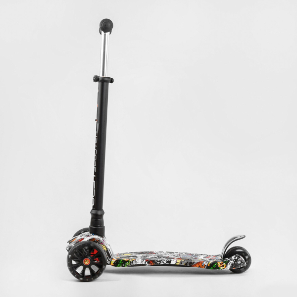 Трехколесный детский самокат с светящимися колесами Best Scooter MAXI S - 11405
