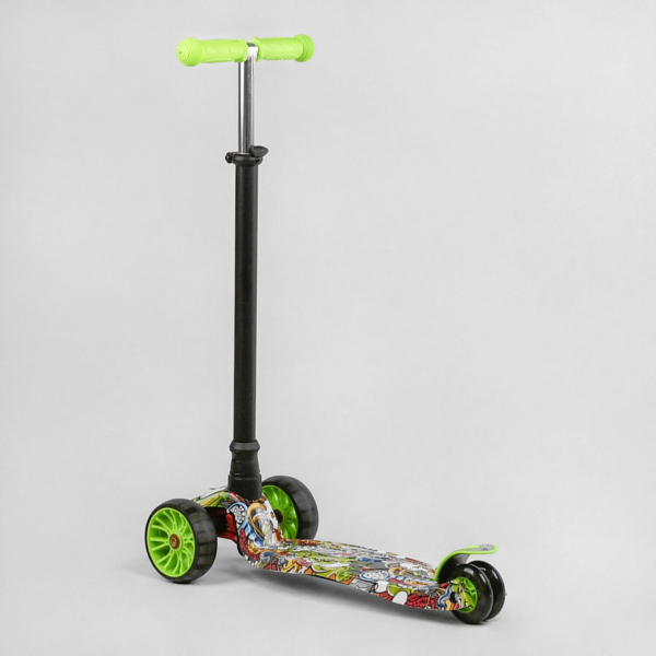 Дитячий триколісний самокат із змінним кермом Best Scooter MAXI S - 11203