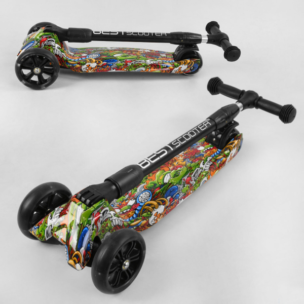 Детский трехколесный самокат усиленный Best Scooter MAXI 46-009