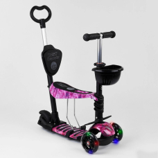Триколісний самокат 5 в1 з сидінням та батьківською ручкою Best Scooter 71905