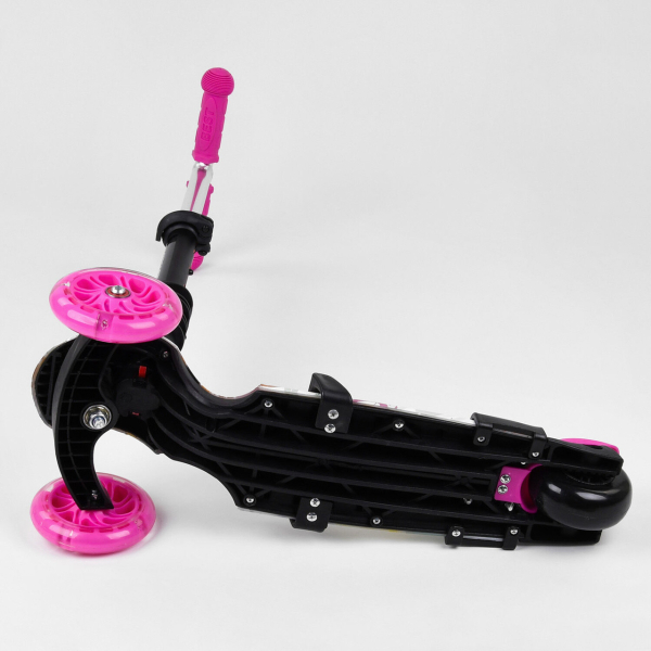 Детский трехколесный самокат 5 в 1 с сиденьем Best Scooter 75009