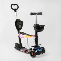 Дитячий триколісний самокат 5 в 1 із сидінням Best Scooter 16102