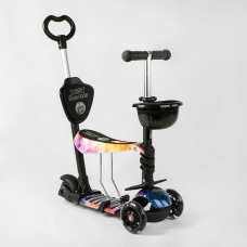 Дитячий триколісний самокат 5 в 1 із сидінням Best Scooter 16102
