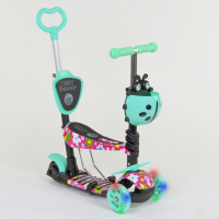 Детский трехколесный самокат с сиденьем 5 в 1 Best Scooter 43702