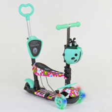 Дитячий триколісний самокат із сидінням 5 в 1 Best Scooter 43702