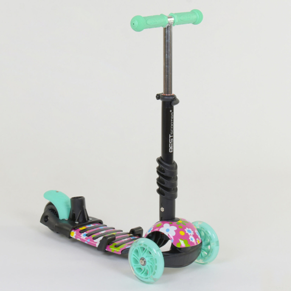Детский трехколесный самокат с сиденьем 5 в 1 Best Scooter 43702
