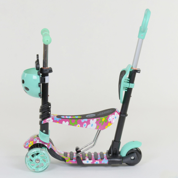 Детский трехколесный самокат с сиденьем 5 в 1 Best Scooter 43702