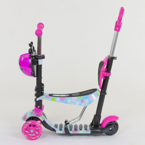 Детский трехколесный самокат с сиденьем 5 в 1 Best Scooter 11210