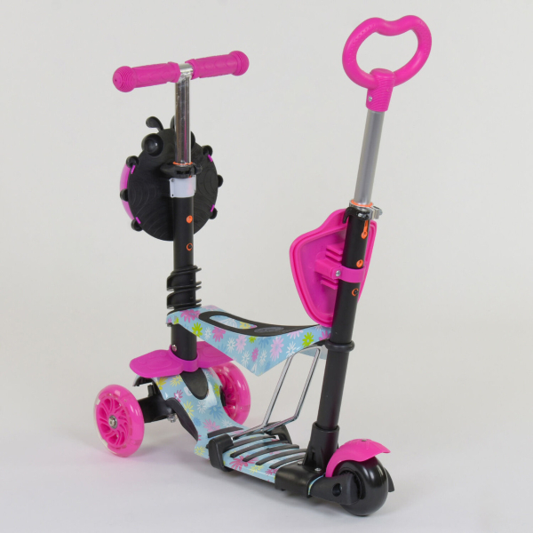Детский трехколесный самокат с сиденьем 5 в 1 Best Scooter 11210