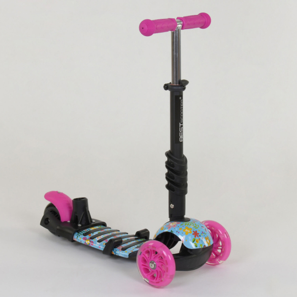 Детский трехколесный самокат с сиденьем 5 в 1 Best Scooter 26901