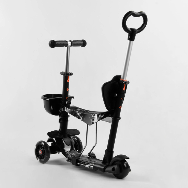 Детский трехколесный самокат 5 в 1 с родительской ручкой Best Scooter 41405
