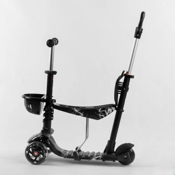Детский трехколесный самокат 5 в 1 с родительской ручкой Best Scooter 41405