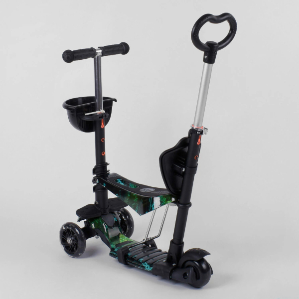 Дитячий триколісний самокат 5 в 1 із батьківською ручкою Best Scooter 10999