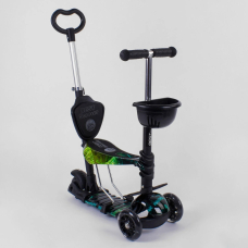 Дитячий триколісний самокат 5 в 1 із батьківською ручкою Best Scooter 10999