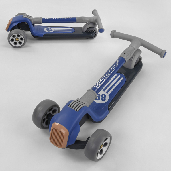 Дитячий триколісний самокат PU колеса зі світлом Best Scooter RS-8999