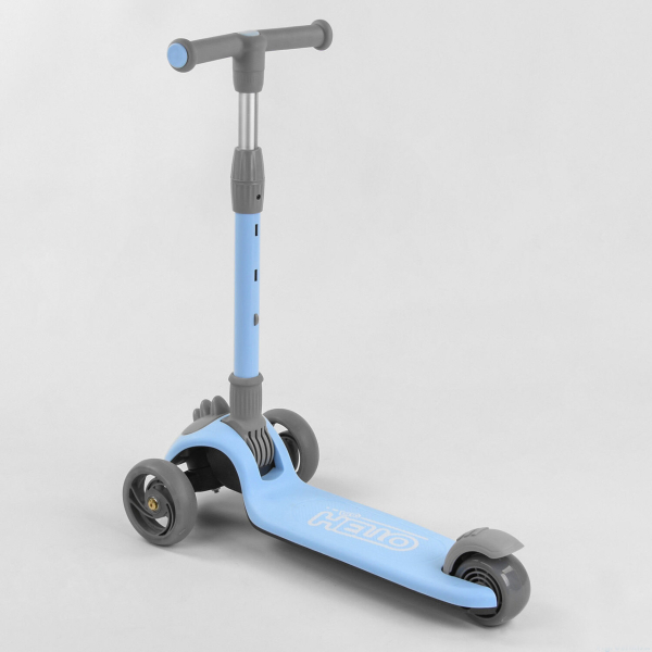 Детский трехколесный самокат 3 колеса PU со светом Best Scooter D-0558