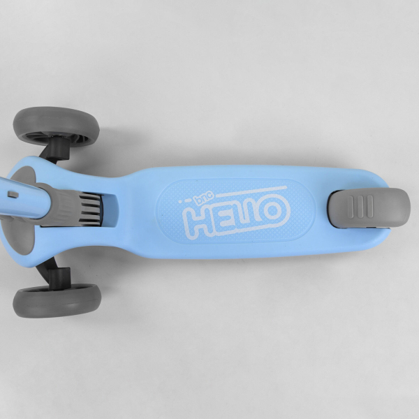 Детский трехколесный самокат 3 колеса PU со светом Best Scooter D-0558