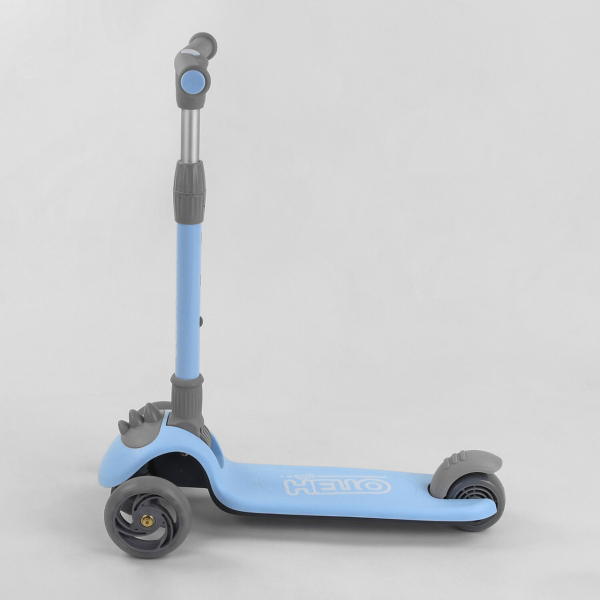 Детский трехколесный самокат 3 колеса PU со светом Best Scooter D-0558