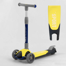 Дитячий триколісний самокат PU колеса зі світлом Best Scooter F-55295