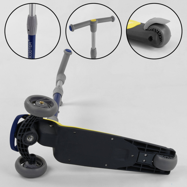 Детский трехколесный самокат колеса PU со светом Best Scooter F-55295