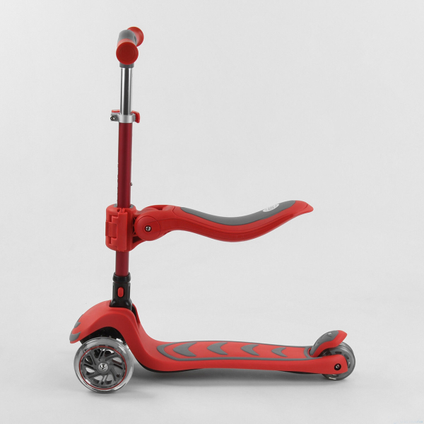 Детский трехколесный самокат с сидением 2 в 1 Best Scooter T-06188