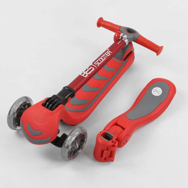 Детский трехколесный самокат с сидением 2 в 1 Best Scooter T-06188
