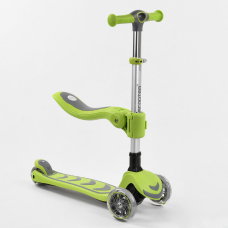 Детский трехколесный самокат с сидением 2 в 1 Best Scooter T-07196