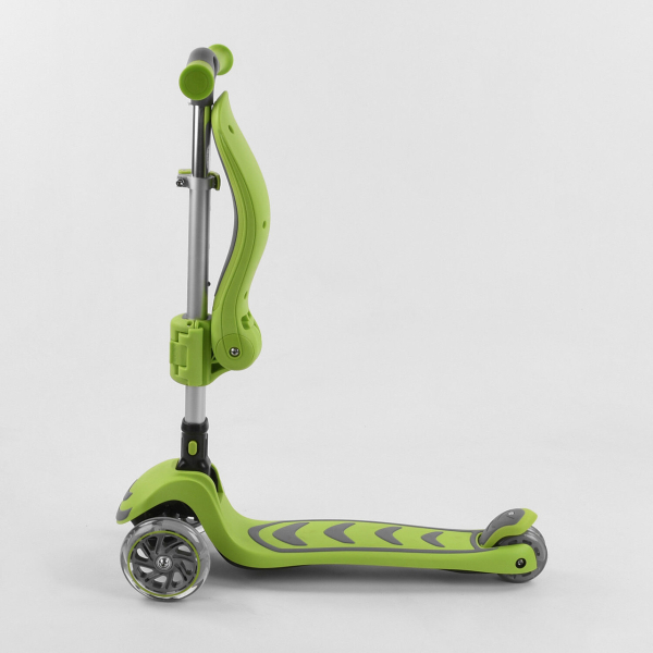 Детский трехколесный самокат с сидением 2 в 1 Best Scooter T-07196