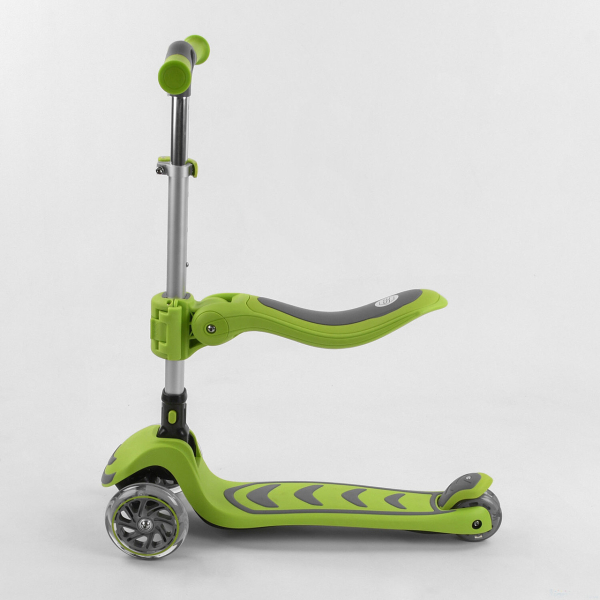 Детский трехколесный самокат с сидением 2 в 1 Best Scooter T-07196